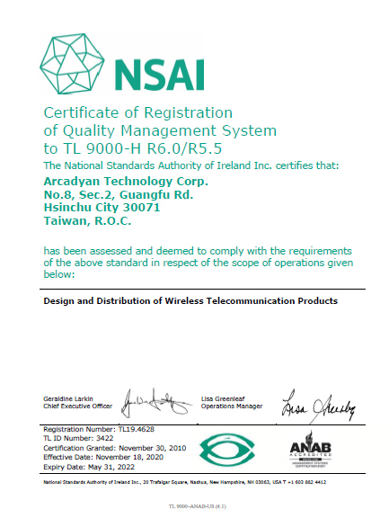 ISO 9001 & TL 9000 品質管理系統